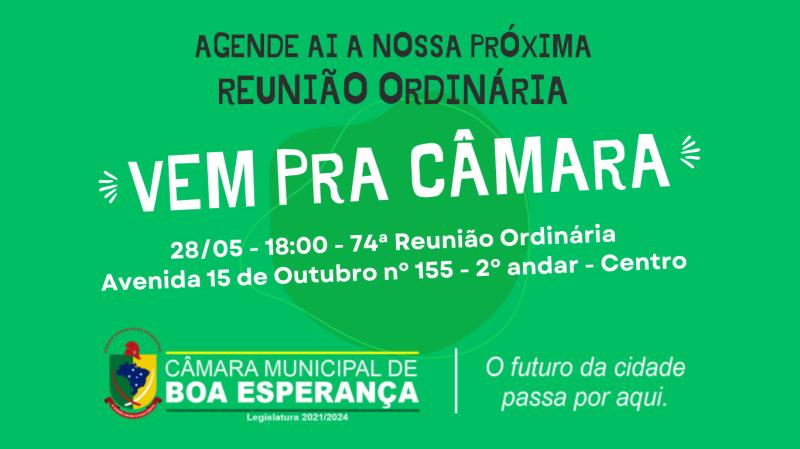 Nossa próxima reunião já tem data definida, agende ai!